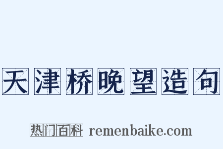 天津桥晚望造句是什么意思的图片